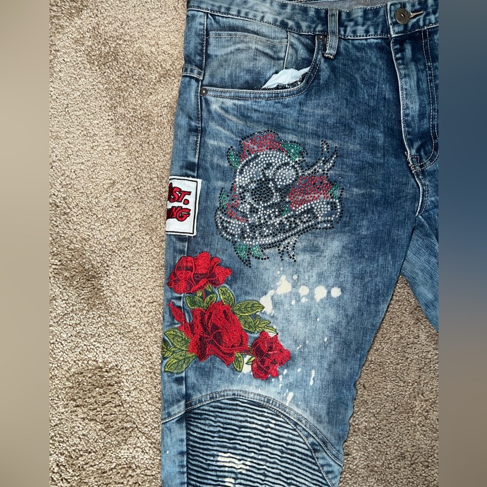 These are Nouveau jeans , size 36x34